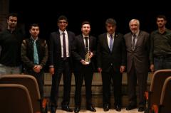 Türk Dünyası Sinamacılar birliği Genel sekreteri Oktay mir Gasım ve Ödül alaın ögrencisi Aydın Necefov